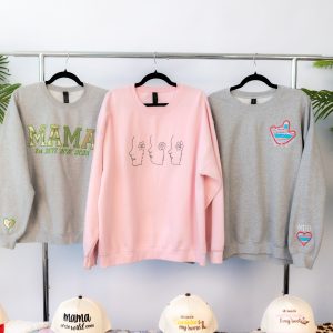 Family Keepsake Sweatshirts Stitched by Threaded by the Books in Central CA