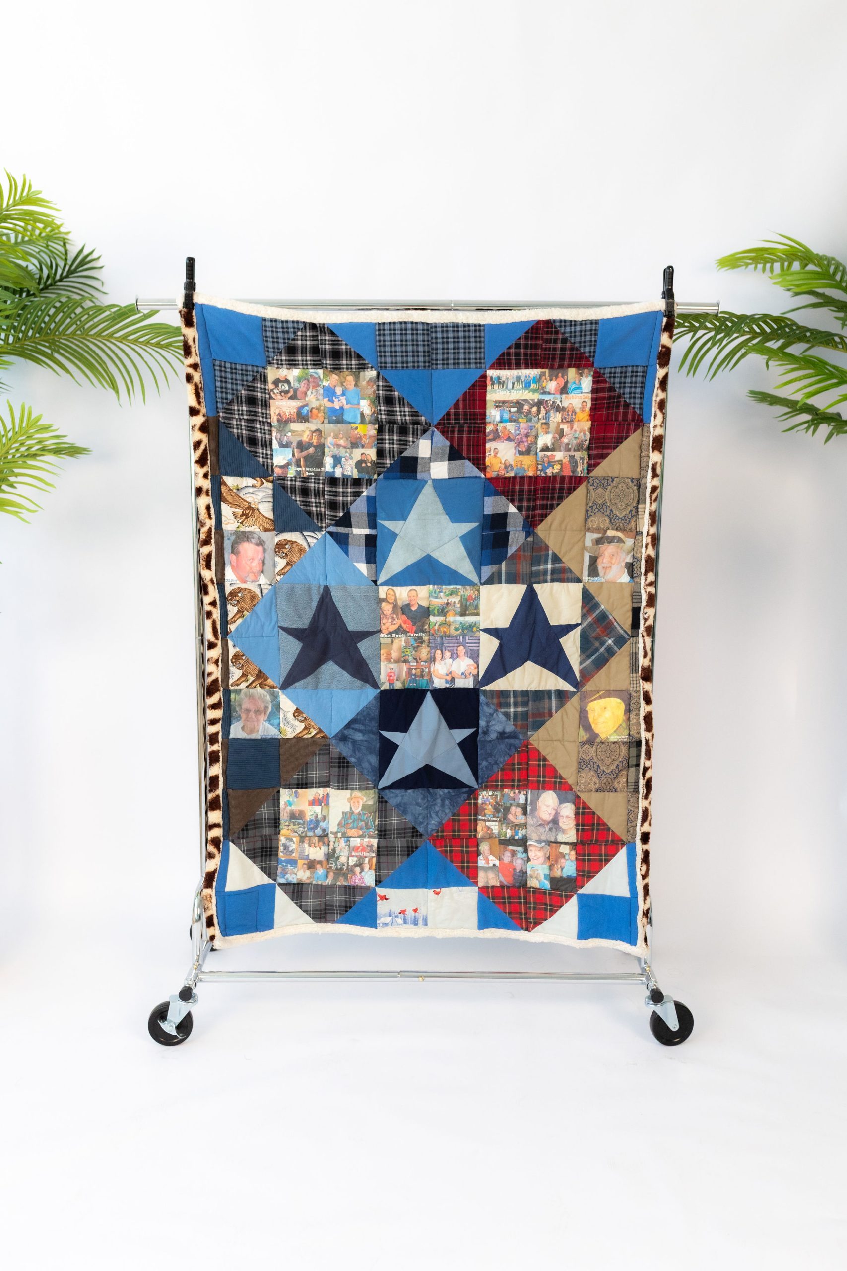 Keepsake Quilt Created by Threaded by the Books Bakersfield CA Family Keepsakes