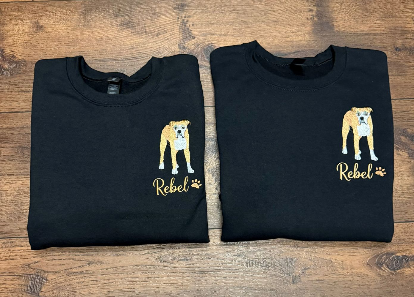 Full Color Portrait Sweatshirt Stitched by Threaded by the Books Custom Embroidery in Bakersfield CA