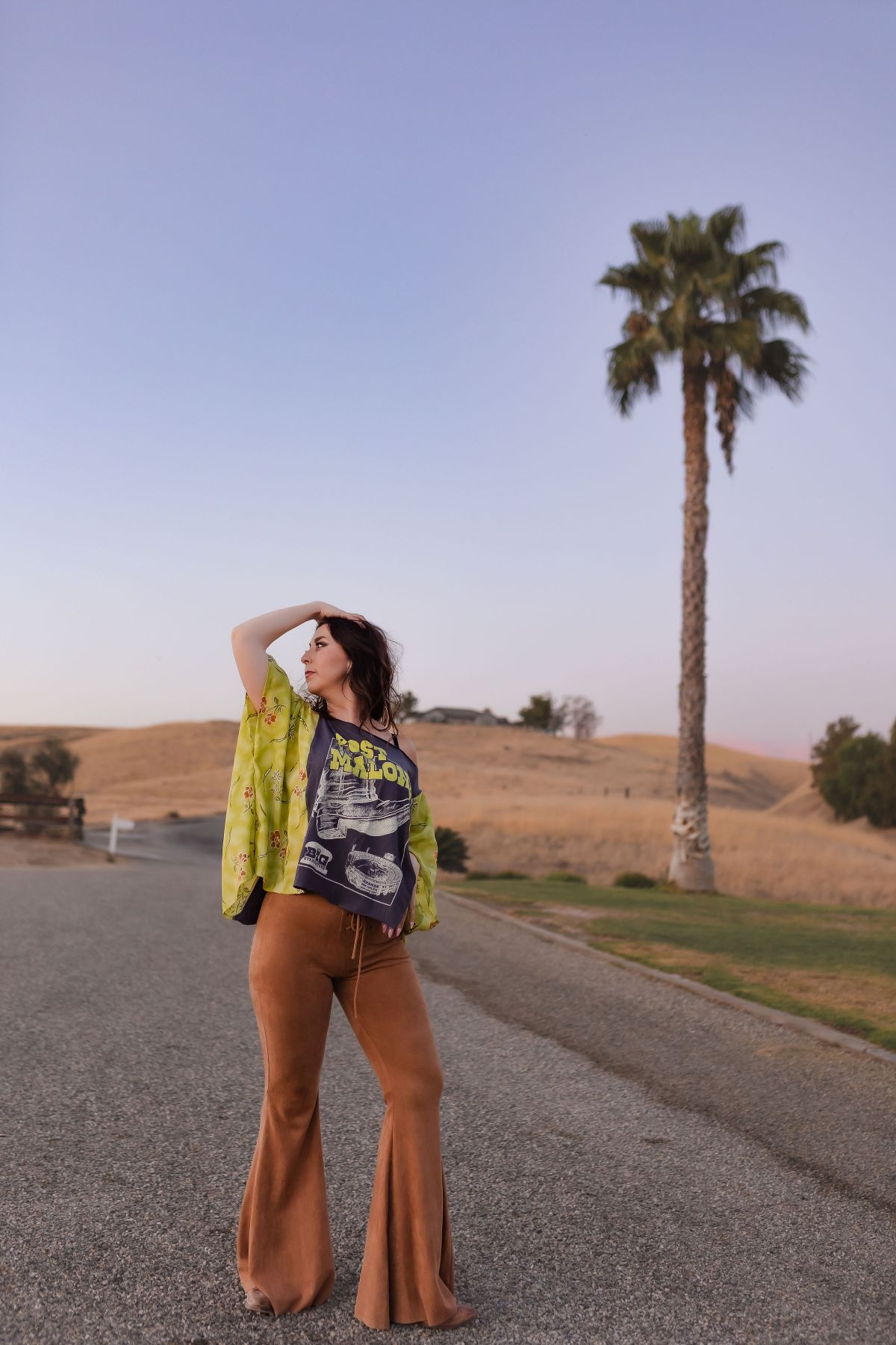 Green Post Malone Tee Custom Kimono Tee by Threaded by the Books Custom Kimono Tees in Bakersfield CA