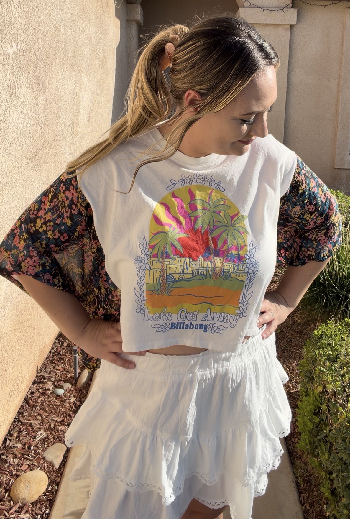 Lets-Get-Away-Billabong-Crop-Tee-Custom-Kimono-Tee-by-Threaded-by-the-Books-Custom-Kimono-Tees-in-Bakersfield-CA